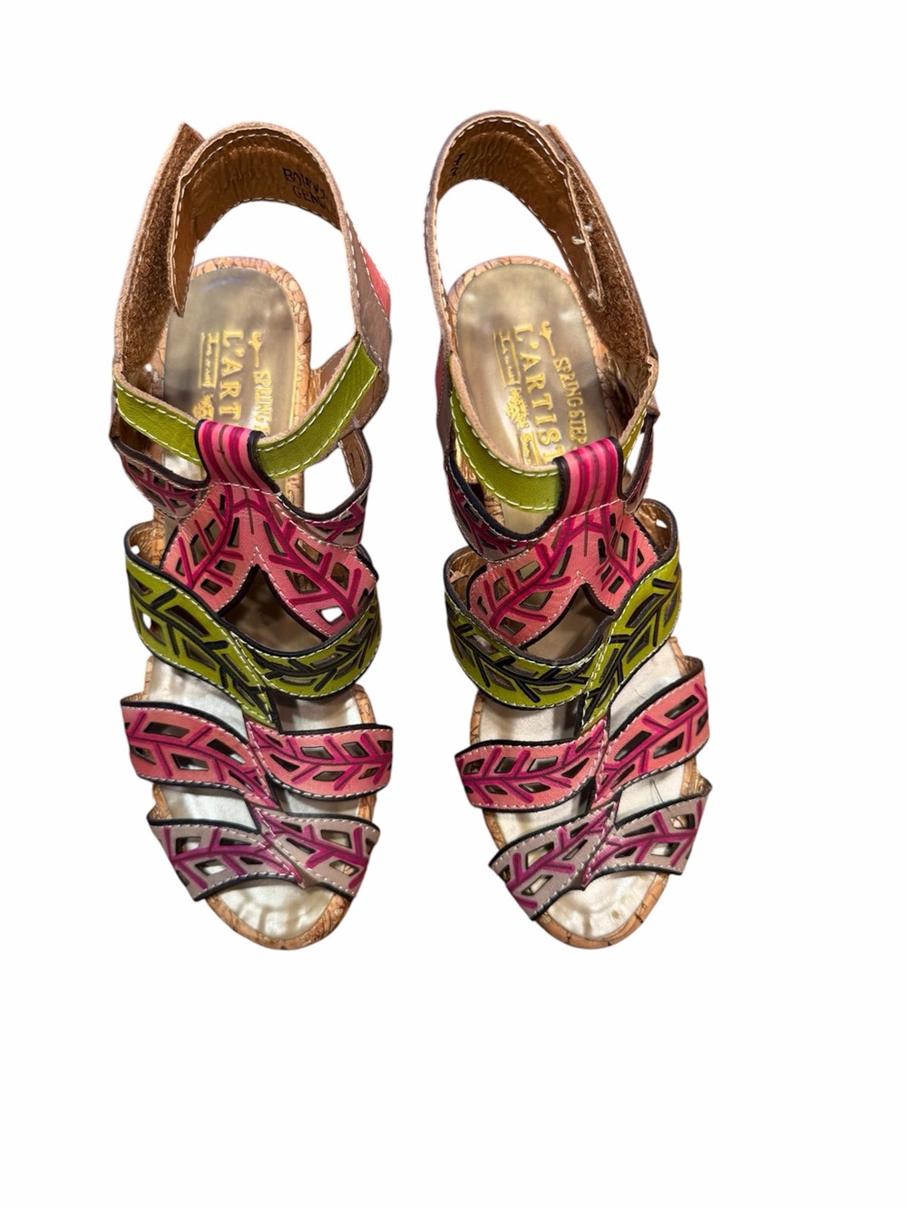 L'ATISTE Spring Step BohoChic Leather Sandals Size EU 37 - Picture 4 of 8